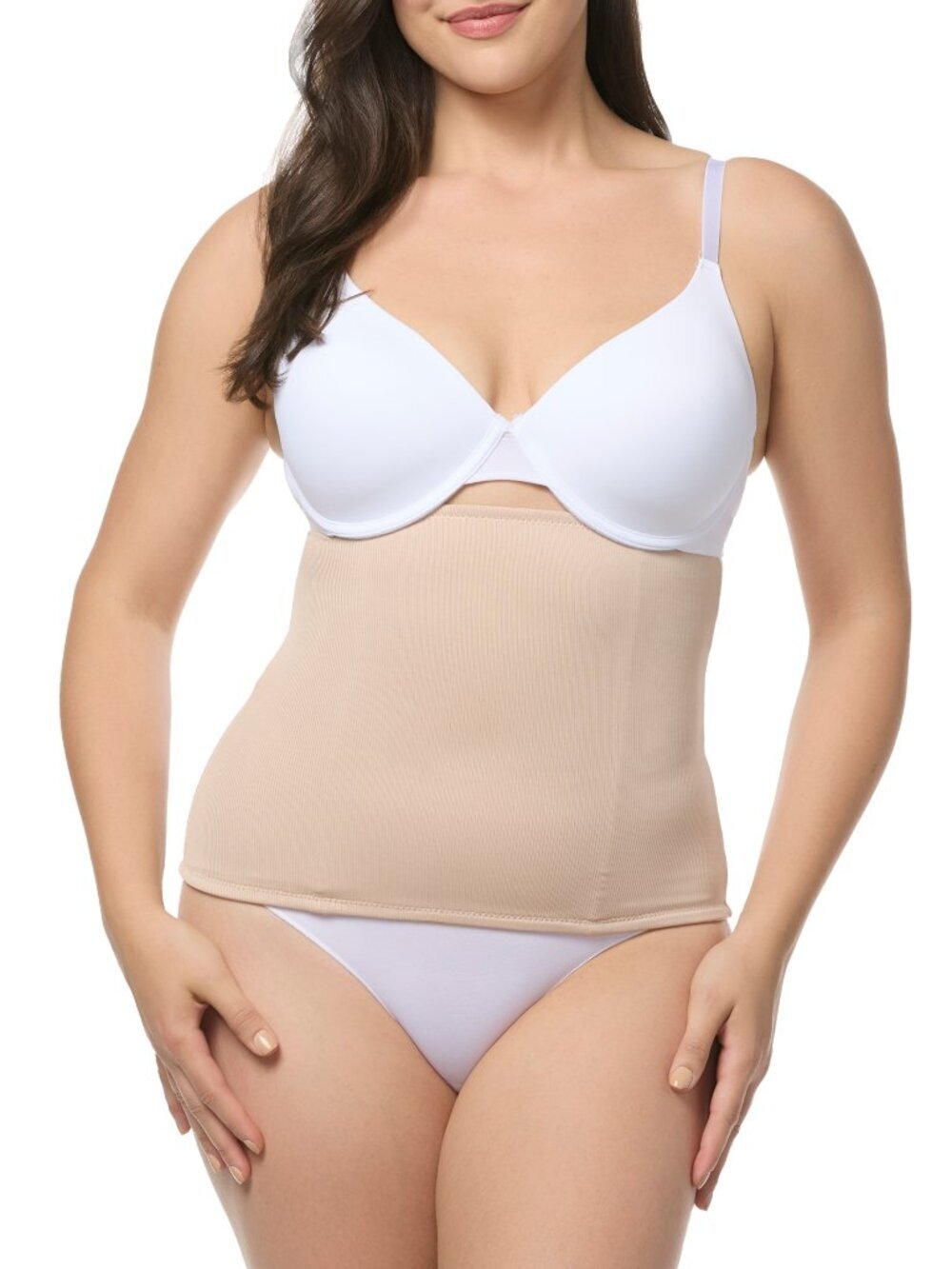 Cupid Intimates No Visible Lines Step-In Waist Cincher - Beige